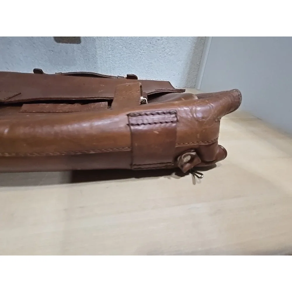 European Natural Leather Bags Messenger Business Travel (No Strap, 1 Buckle) VTG